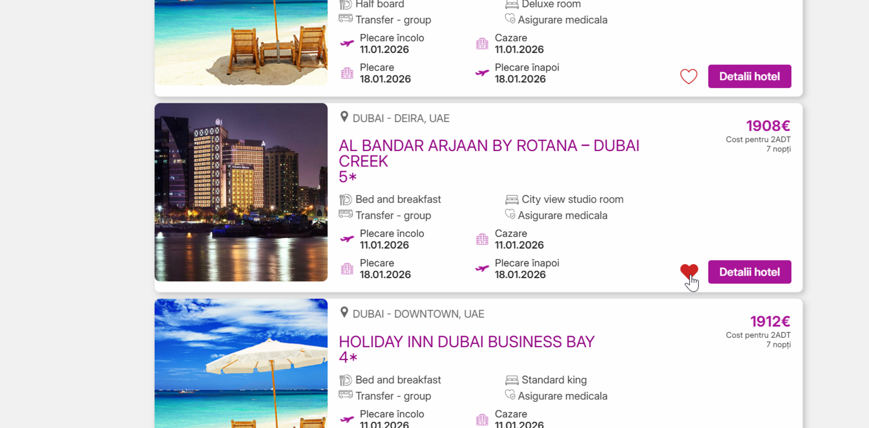 Favorite & partajare